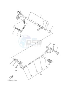 YZF-R3 YZF-R3A 321 R3 (BR51 BR52) drawing SHIFT SHAFT