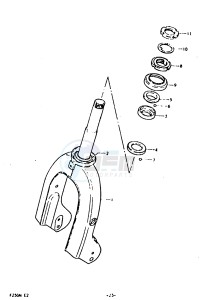 FZ50 (E1) drawing FRONT FORK