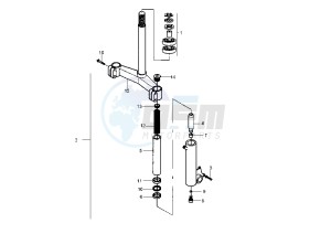 X9 EVOLUTION 125 drawing Front Fork