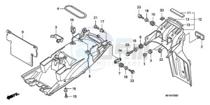 CBF1000T9 Ireland - (EK) drawing REAR FENDER