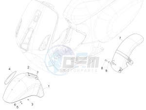 150 4T 3V ie Primavera (APAC) drawing Wheel huosing - Mudguard