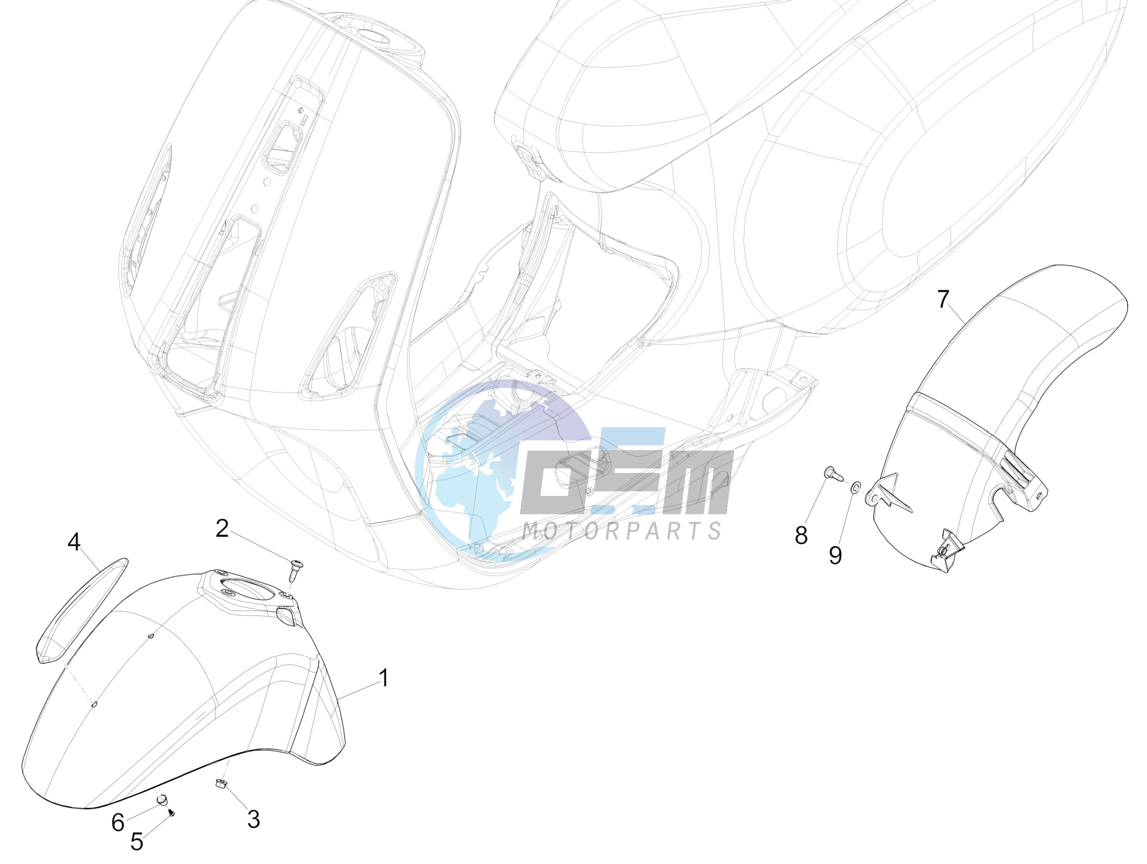 Wheel huosing - Mudguard