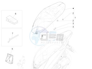 MEDLEY 150 4T IE ABS MA03M, M885M (APAC) drawing Saddle/seats