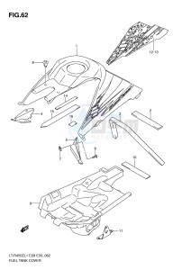 LT-R450 (E28-E33) drawing FUEL TANK COVER (LT-R450ZL1 E33)