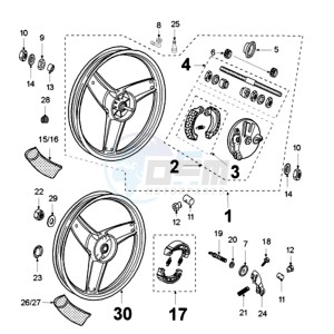 FOX M A2 BE drawing WHEELS BERNARDI