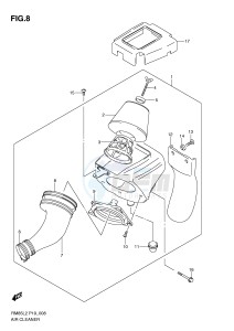 RM85 (P19) drawing AIR CLEANER