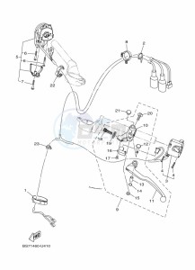 YZF320-A YZF-R3 (B7P6) drawing HANDLE SWITCH & LEVER