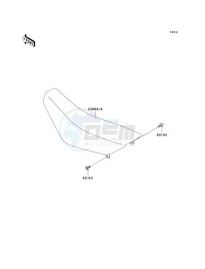 KX 65 A [KX65 MONSTER ENERGY] (A6F - A9FA) A7F drawing SEAT