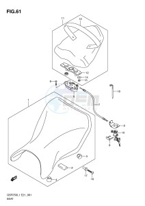 GSR750 (E21) drawing SEAT