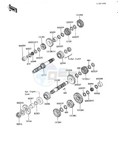 KZ 650 H[CSR] (H1-H2) [CSR] drawing TRANSMISSION -- 81-82 H1_H2- -