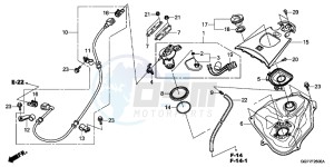 NSC50E Vision 50 - NSC50E UK - (E) drawing FUEL TANK