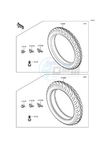 Z250SL BR250EGF XX (EU ME A(FRICA) drawing Tires