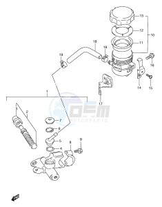 RGV250 (E1) drawing FRONT MASTER CYLINDER