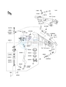 KRF 750 F [TERYX 750 4X4 NRA OUTDOORS] (F8F) C8FA drawing REAR MASTER CYLINDER