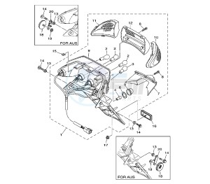 XP T-MAX 500 drawing TAILLIGHT