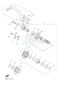 YZ250F (1SM1 1SM2 1SM3 1SM4) drawing STARTER