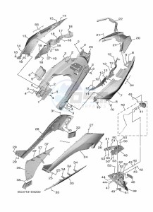 XP530-A TMAX SX ABS (BX3D) drawing SIDE COVER