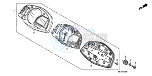 CBR600RR9 UK - (E / MME SPC 3E) drawing METER