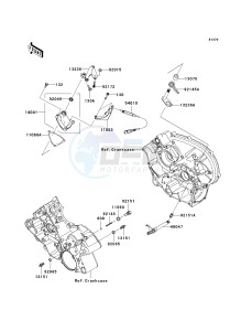 KSV 700 A [KFX 700] (A6F-A9F) A8F drawing GEAR CHANGE MECHANISM