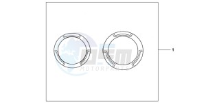 CB600FAC drawing CRANCASE RING SET