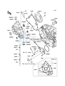 BRUTE FORCE 650 4x4i KVF650FEF EU GB drawing Engine Cover(s)