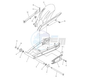 FZ6 FAZER S2 ABS 600 drawing REAR ARM