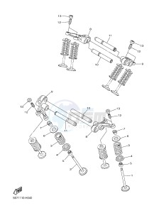 XVS950CU XV950R XV950 R-SPEC (2DX7) drawing VALVE