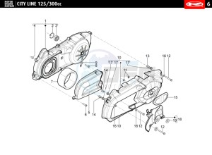 CITYLINE-IE-125-300-RED drawing VARIATOR COVER - AIR FILTER