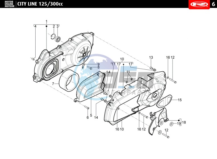 VARIATOR COVER - AIR FILTER