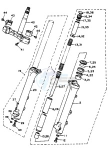 XV VIRAGO 750 drawing FRONT FORK