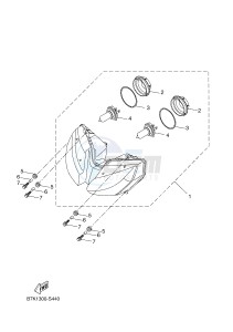 MTT690P-AB MT-07 TRACER TRACER 700 (B7K1 B7K1 B7K1 B7K1) drawing HEADLIGHT