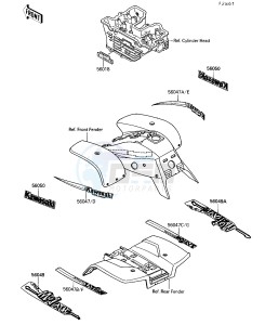 KSF 250 A [MOJAVE 250] (A3-A7) [MOJAVE 250] drawing DECAL