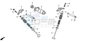 TRX300 FOURTRAX 300 drawing CAMSHAFT/VALVE