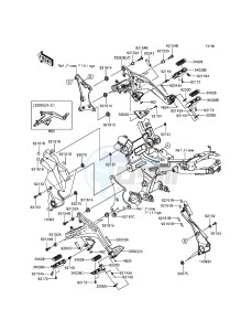 ER-6N ER650EEF XX (EU ME A(FRICA) drawing Footrests