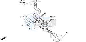 CBR900RR drawing AIR INJECTION CONT. VALVE