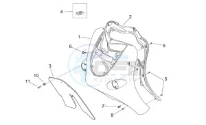 Mojito 50 Custom eng. Piaggio drawing Front body II