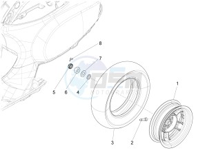 LX 150 4T 3V IE NOABS E3 (APAC) drawing Rear wheel