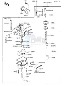 KLT 110 A [KLT110] (A1-A2) [KLT110] drawing CARBURETOR