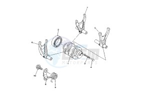 YZ F 250 drawing SHIFT CAM-FORK