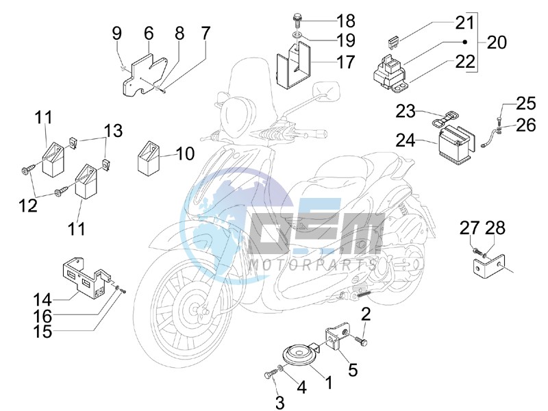 Remote control switches - Battery - Horn