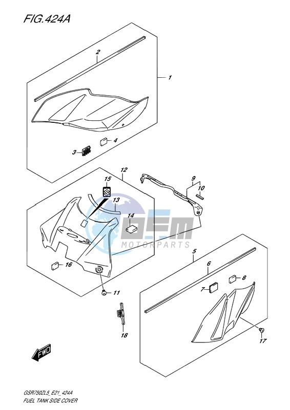 FUEL TANK SIDE COVER