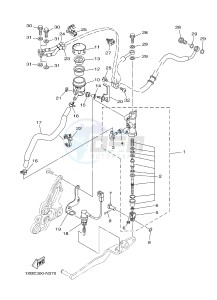 MT07A MT-07 ABS 700 (BU21) drawing REAR MASTER CYLINDER