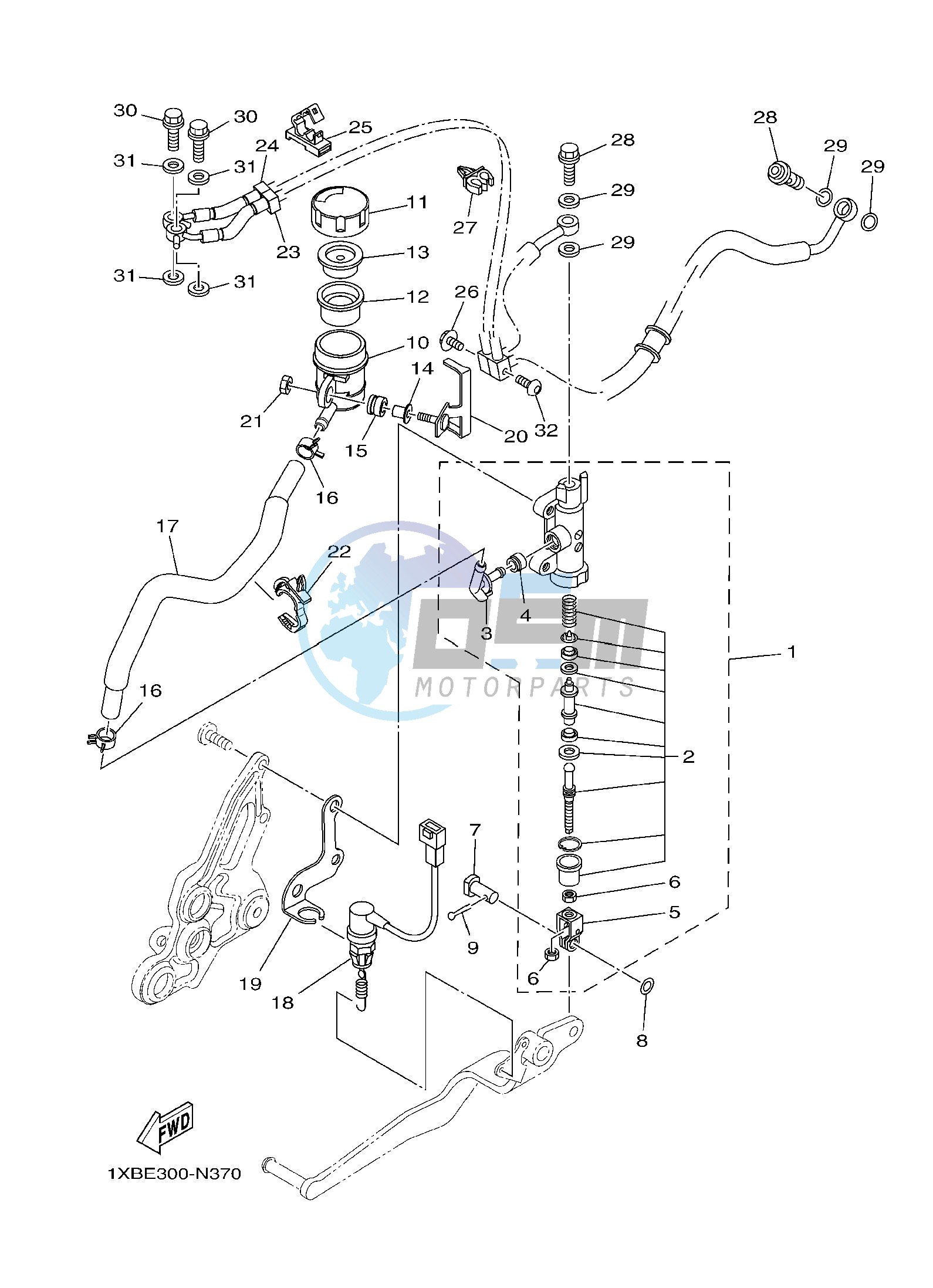 REAR MASTER CYLINDER