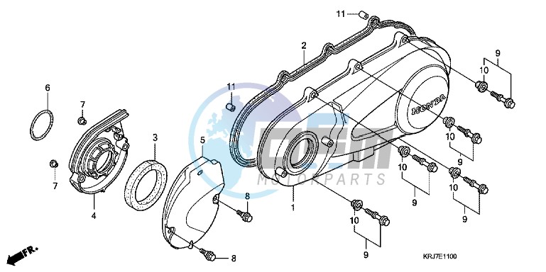 LEFT CRANKCASE COVER