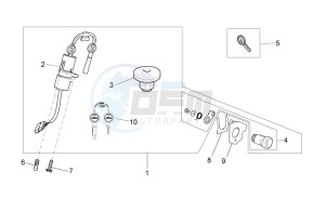 V7 Stone 750 USA-CND drawing Lock hardware kit