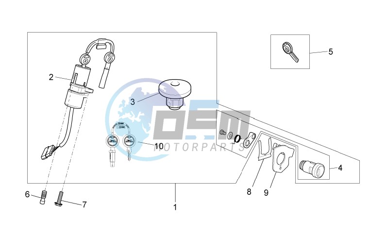 Lock hardware kit