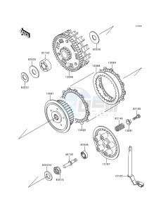 ZX 600 E [NINJA ZX-6] (E1-E3) [NINJA ZX-6] drawing CLUTCH