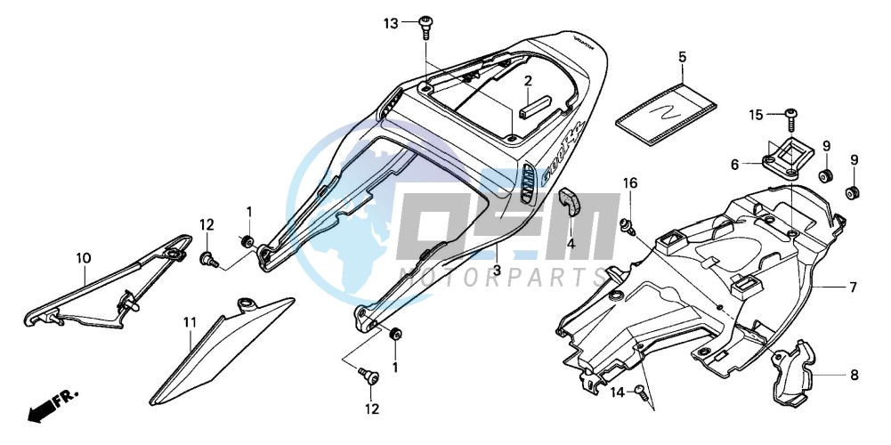 REAR COWL (CBR600RR3/4)