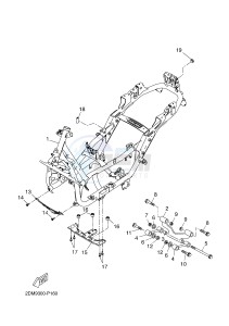 YP125RA (ABS) X-MAX 125 ABS (2DMD 2DMD) drawing FRAME