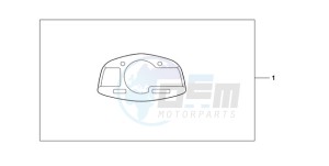 CBR600RAA Europe Direct - (ED / ABS) drawing METER PANEL